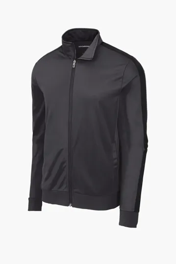 Sport-Tek Tricot Sleeve Stripe Track Jacket — view 10