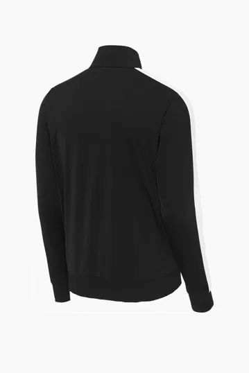Sport-Tek Tricot Sleeve Stripe Track Jacket — view 7