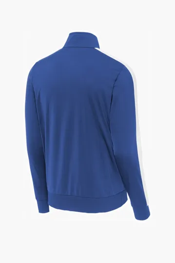 Sport-Tek Tricot Sleeve Stripe Track Jacket — view 9