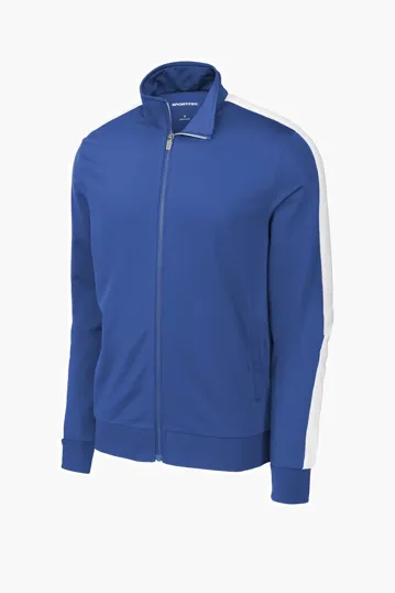 Sport-Tek Tricot Sleeve Stripe Track Jacket — view 5