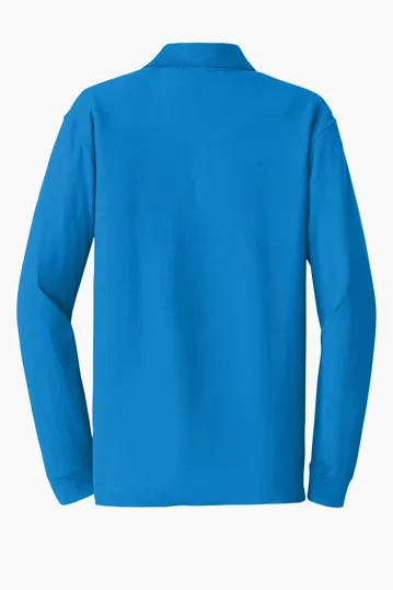 Port Authority Long Sleeve Core Classic Pique Polo — view 8