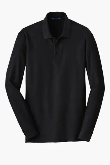 Port Authority Long Sleeve Core Classic Pique Polo — view 3