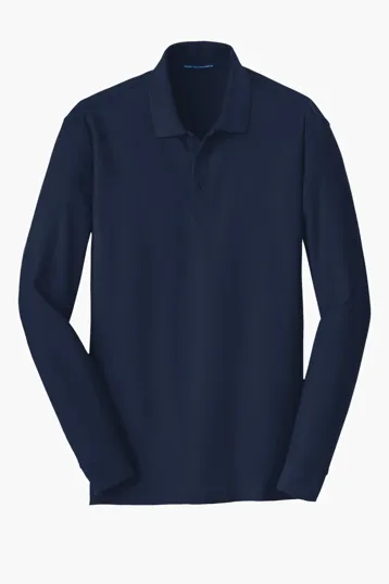 Port Authority Long Sleeve Core Classic Pique Polo — view 6