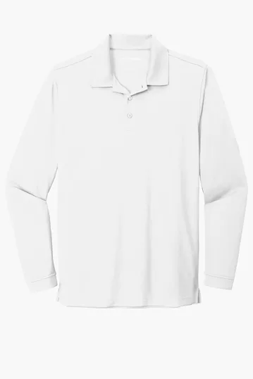 Port Authority Dry Zone UV Micro-Mesh Long Sleeve Polo — view 7