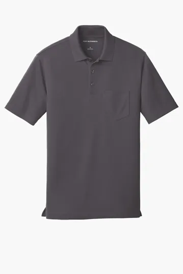Port Authority Dry Zone UV Micro-Mesh Pocket Polo — view 3