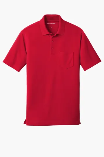 Port Authority Dry Zone UV Micro-Mesh Pocket Polo — view 4
