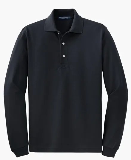 Port Authority Rapid Dry Long Sleeve Polo — view 3