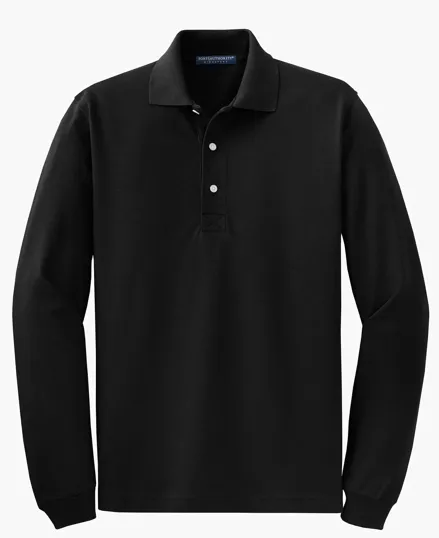 Port Authority Rapid Dry Long Sleeve Polo — view 4