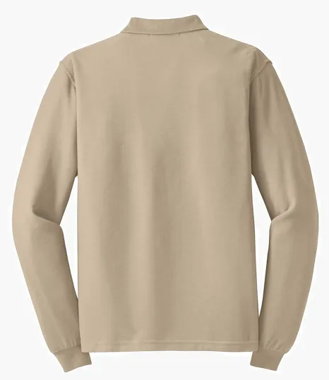 Port Authority Silk Touch Long Sleeve Polo — view 3