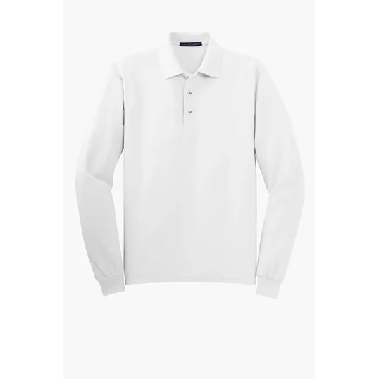 Port Authority Silk Touch Long Sleeve Polo — view 11