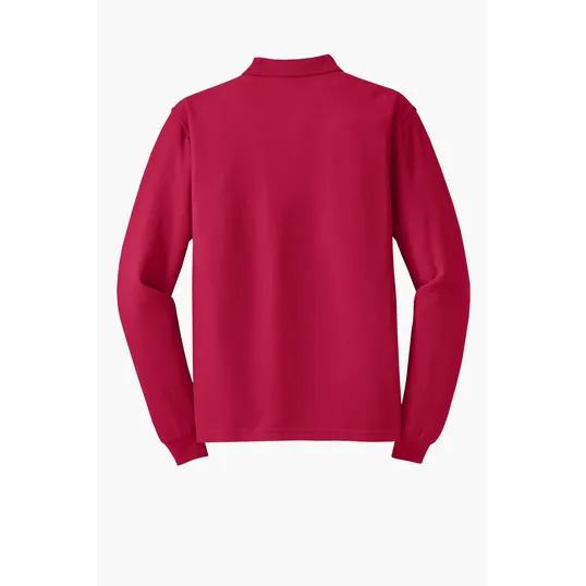 Port Authority Silk Touch Long Sleeve Polo — view 17
