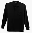 Port Authority Long Sleeve Silk Touch Polo with Pocket — view 2