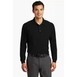 Port Authority Long Sleeve Silk Touch Polo with Pocket