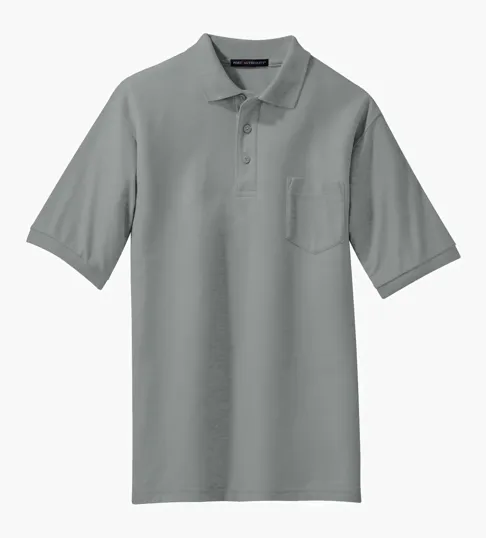 Port Authority Silk Touch Polo with Pocket — view 4