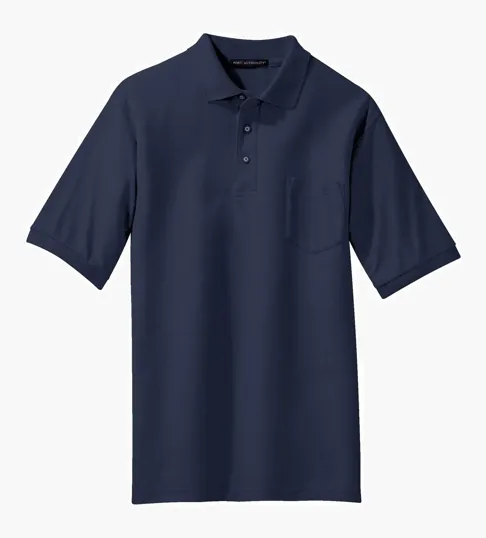 Port Authority Silk Touch Polo with Pocket — view 6