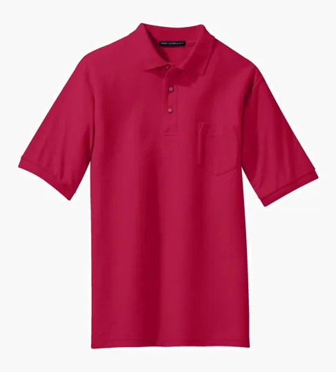 Port Authority Silk Touch Polo with Pocket — view 7