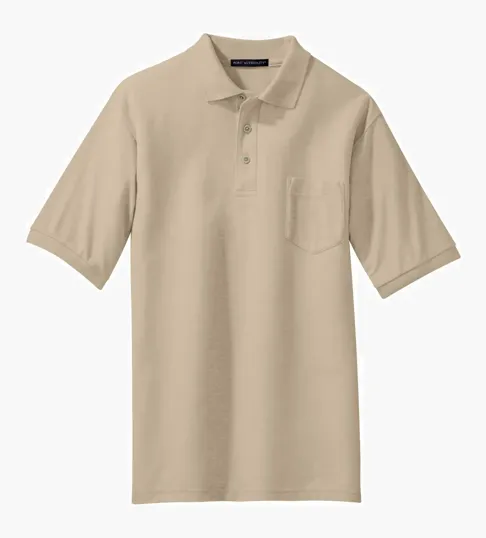 Port Authority Silk Touch Polo with Pocket — view 9