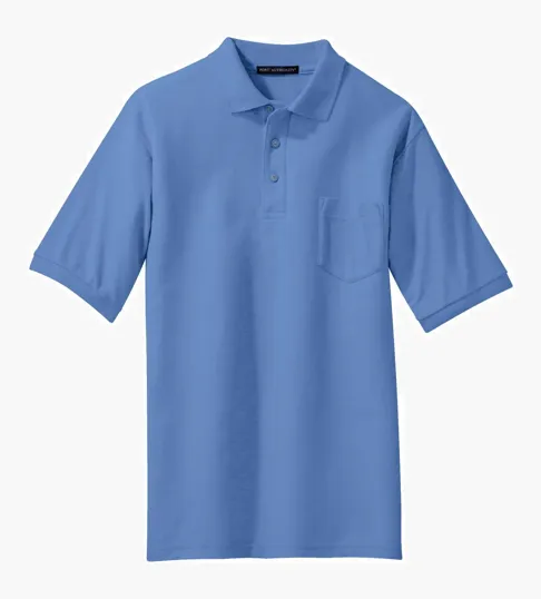 Port Authority Silk Touch Polo with Pocket — view 10