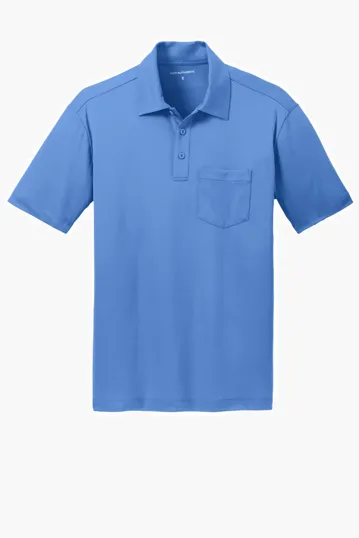 Port Authority Silk Touch Performance Pocket Polo — view 4