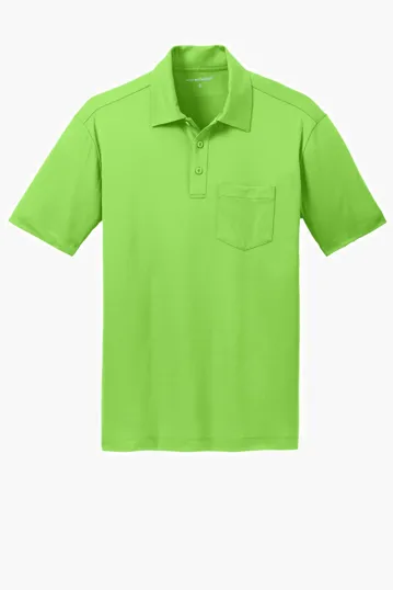 Port Authority Silk Touch Performance Pocket Polo — view 6