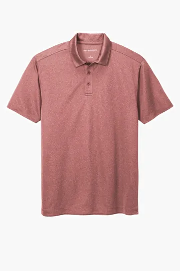 Port Authority Heathered Silk Touch Performance Polo — view 3