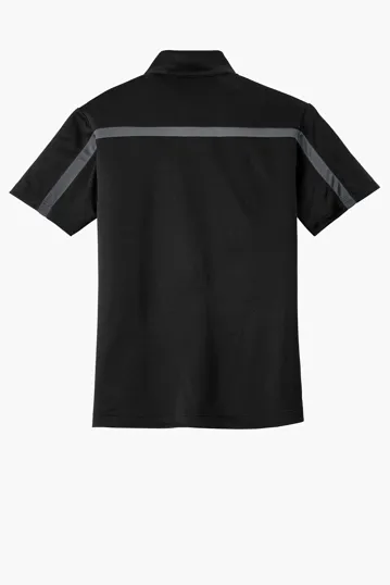 Port Authority Silk Touch Performance Colorblock Stripe Polo — view 9