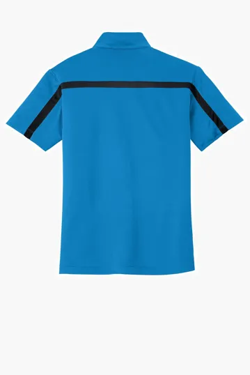 Port Authority Silk Touch Performance Colorblock Stripe Polo — view 10