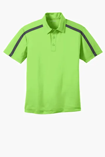 Port Authority Silk Touch Performance Colorblock Stripe Polo — view 4