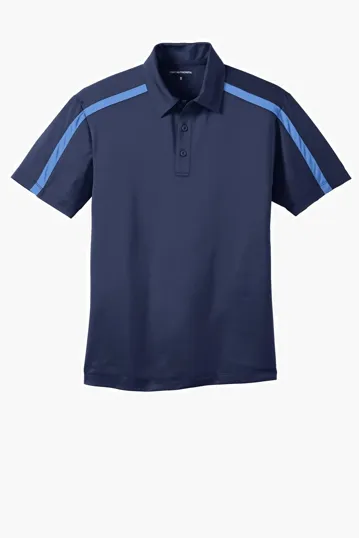 Port Authority Silk Touch Performance Colorblock Stripe Polo — view 5