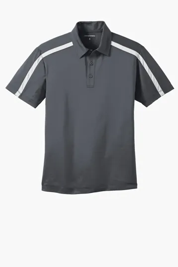 Port Authority Silk Touch Performance Colorblock Stripe Polo — view 7