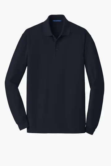 Port Authority EZCotton Long Sleeve Polo — view 3
