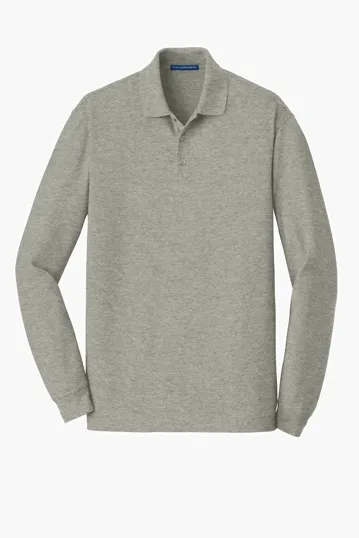 Port Authority EZCotton Long Sleeve Polo — view 4