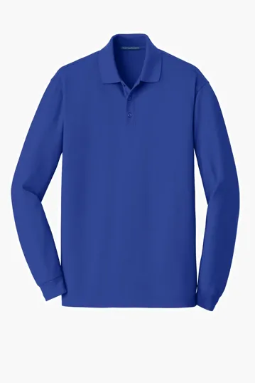 Port Authority EZCotton Long Sleeve Polo — view 6