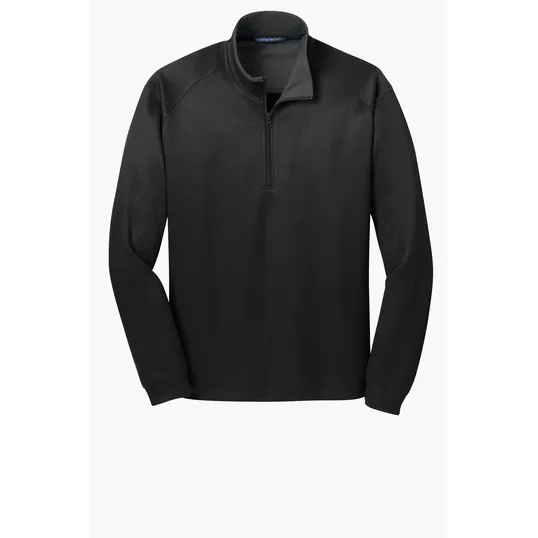 Port Authority Vertical Texture 1/4-Zip Pullover — view 2