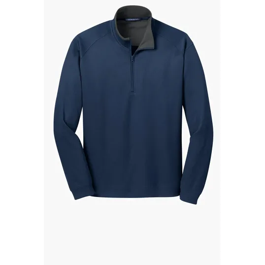 Port Authority Vertical Texture 1/4-Zip Pullover — view 4