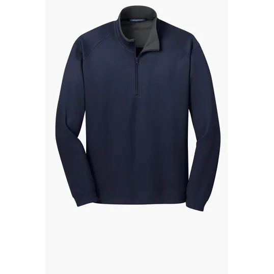 Port Authority Vertical Texture 1/4-Zip Pullover — view 5