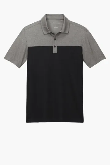 Port Authority Fine Pique Blend Blocked Polo — view 3
