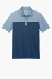Port Authority Fine Pique Blend Blocked Polo — view 2