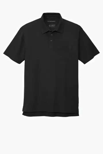 Port Authority C-FREE Cotton Blend Pique Pocket Polo — view 2