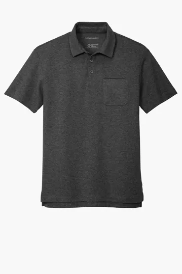 Port Authority C-FREE Cotton Blend Pique Pocket Polo — view 3