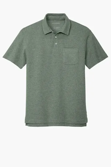 Port Authority C-FREE Cotton Blend Pique Pocket Polo — view 4