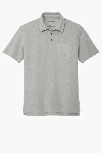 Port Authority C-FREE Cotton Blend Pique Pocket Polo — view 5