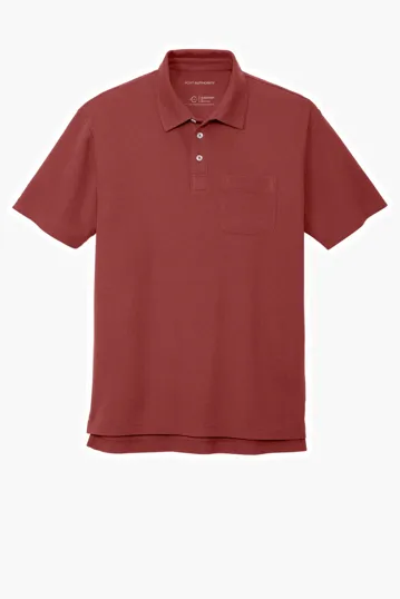 Port Authority C-FREE Cotton Blend Pique Pocket Polo — view 6