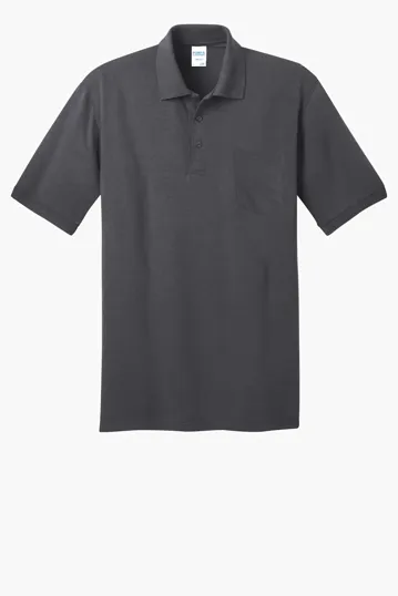 Port & Co Core Blend Jersey Knit Pocket Polo — view 3