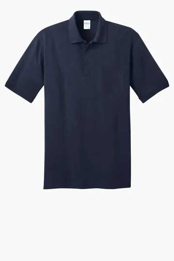 Port & Co Core Blend Jersey Knit Pocket Polo — view 4