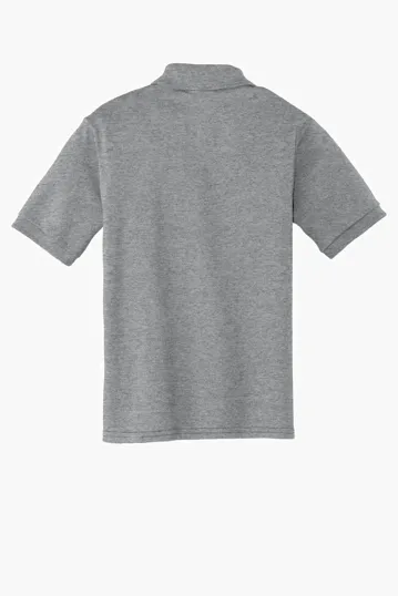Port & Co Youth Core Blend Jersey Knit Polo — view 12