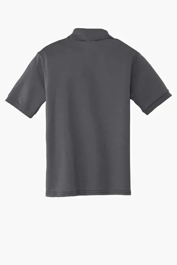 Port & Co Youth Core Blend Jersey Knit Polo — view 14