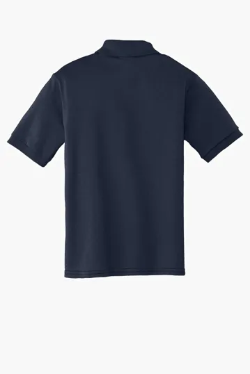 Port & Co Youth Core Blend Jersey Knit Polo — view 16