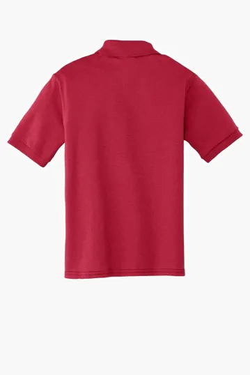 Port & Co Youth Core Blend Jersey Knit Polo — view 19