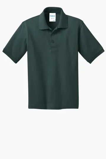 Port & Co Youth Core Blend Jersey Knit Polo — view 5